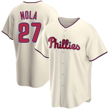 Philadelphia Phillies Aaron Nola Red Jersey T Shirt Youth Medium (10/12)