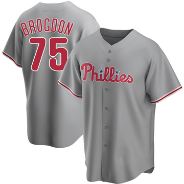 Philadelphia Phillies Connor Brogdon #40 Game Used Red Jersey E ST BP XL 708