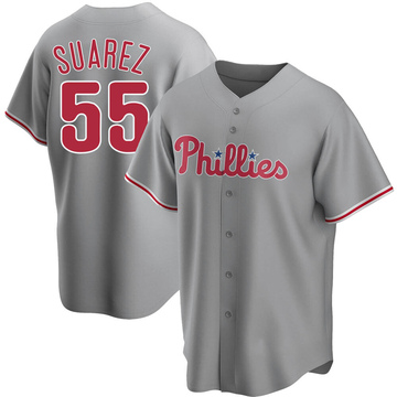 Men's Philadelphia Phillies SUAREZ #55 Home Replica Player Baseball Jersey